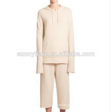 High Quality Women 100% Cashmere Tracksuits Sweater